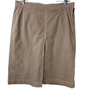 MOTHER Women's The Inverted Pleat Skirt Velvet Mauve Pencil Skirt Midi Size 31